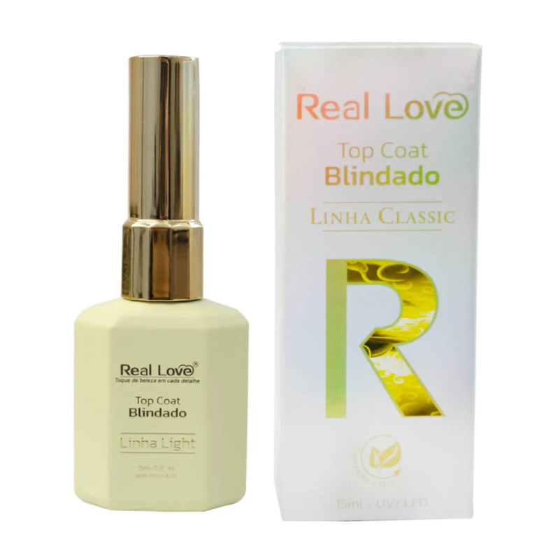TOP COAT BLINDADO LINHA CLASSIC REAL LOVE 15ML