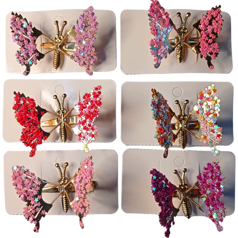 CARTELA PRESILHA BORBOLETA FLEXIVEL 4 X 6 CM