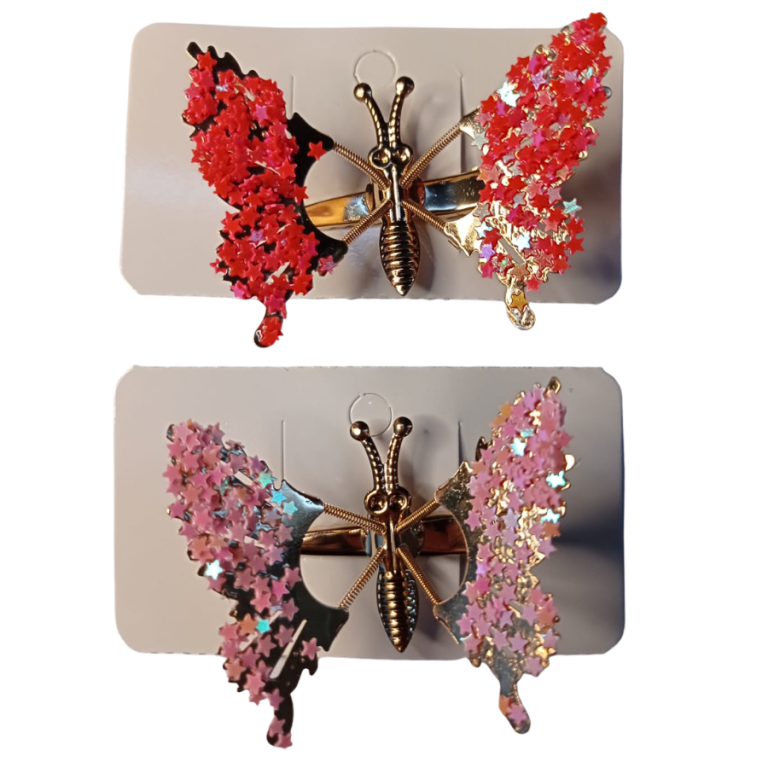 CARTELA PRESILHA BORBOLETA FLEXIVEL 4 X 6 CM