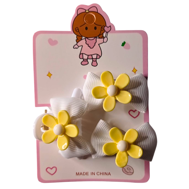 KIT INFANTIL 2 BUCHINHAS,1 PIRANHA LAÇO FLOR