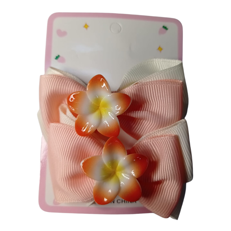 CARTELA PRESILHA 2 LAÇOS FLOR 7 CM