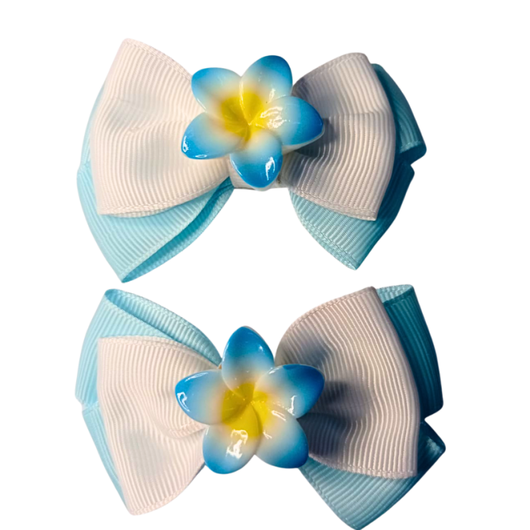 CARTELA PRESILHA 2 LAÇOS FLOR 7 CM