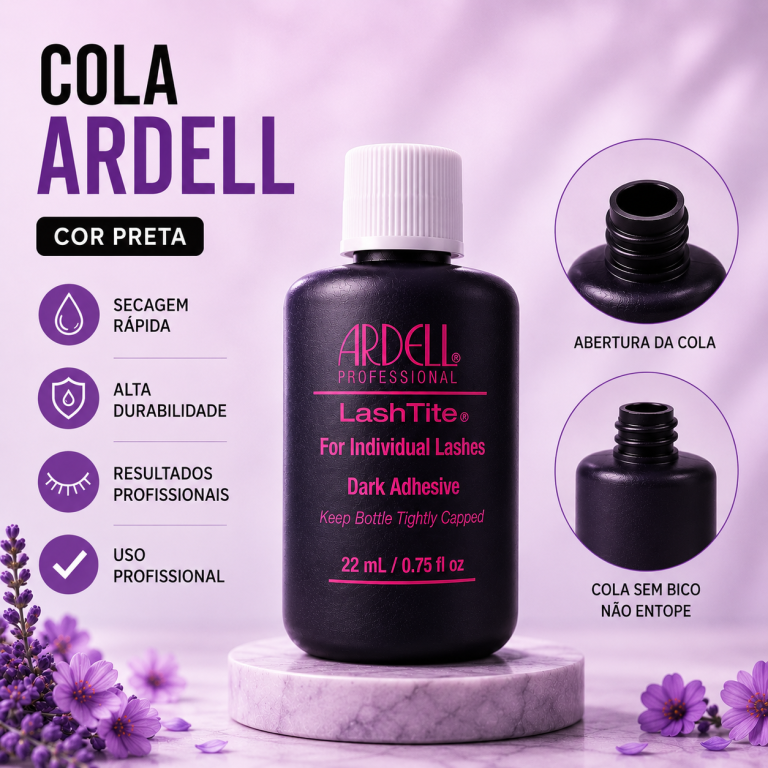 COLA DE CÍLIOS POSTIÇOS ARDELL 22 ML PRETA