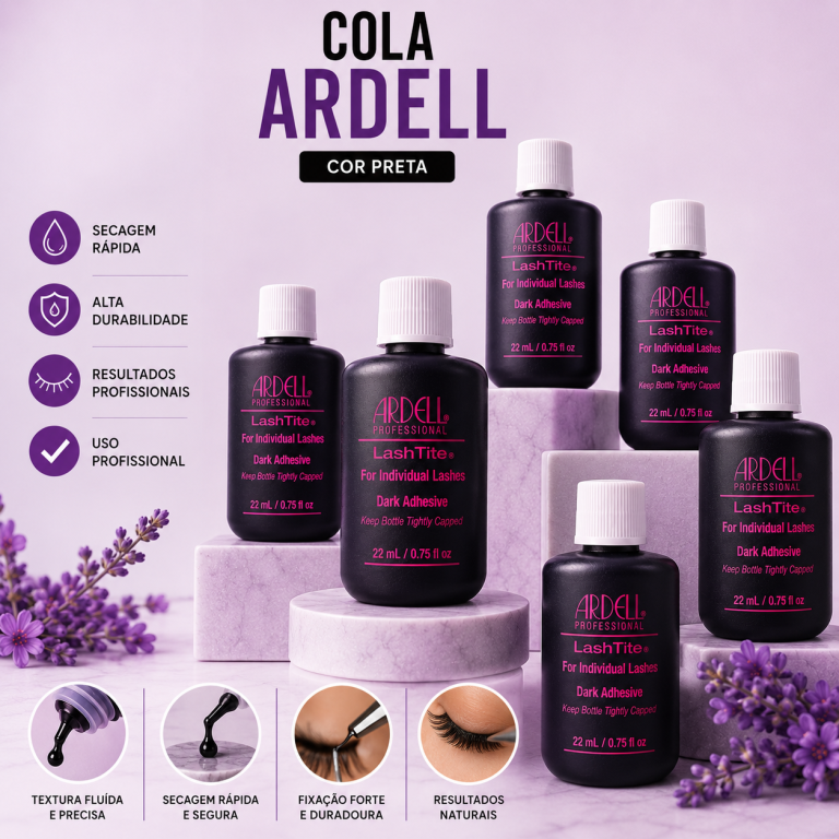 COLA DE CÍLIOS POSTIÇOS ARDELL 22 ML PRETA
