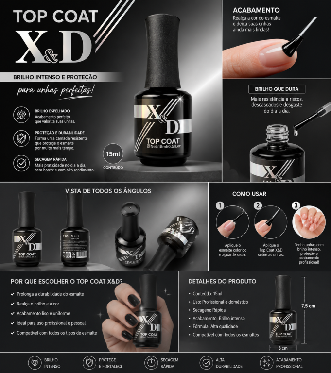 TOP COAT X&D 15 ML