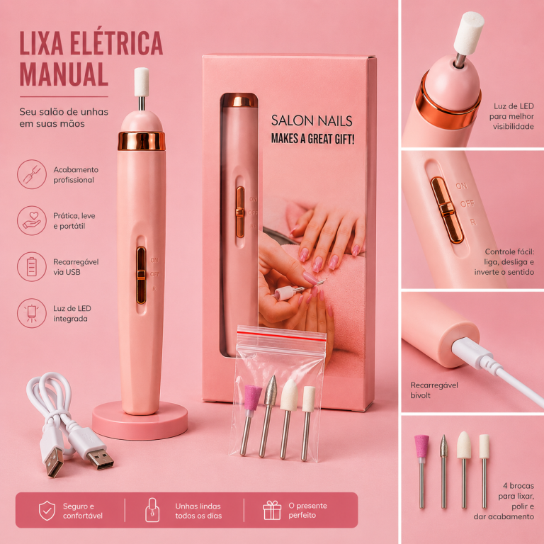 LIXA ELÉTRICA RECARREGÁVEL 2 VELOCIDADES SALON