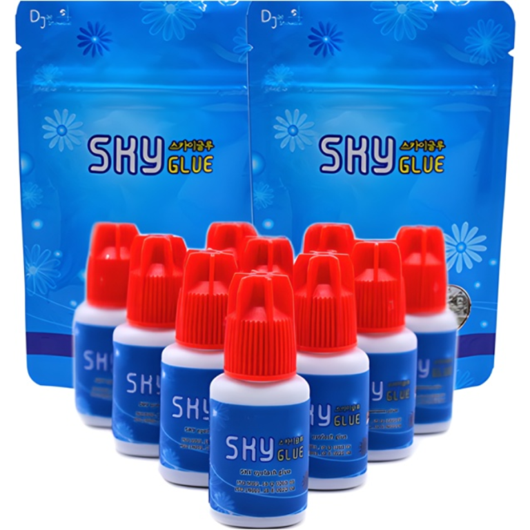 COLA DE CÍLIOS FIO A FIO PROFISSIONAL SKY GLUE S+ 5 ML