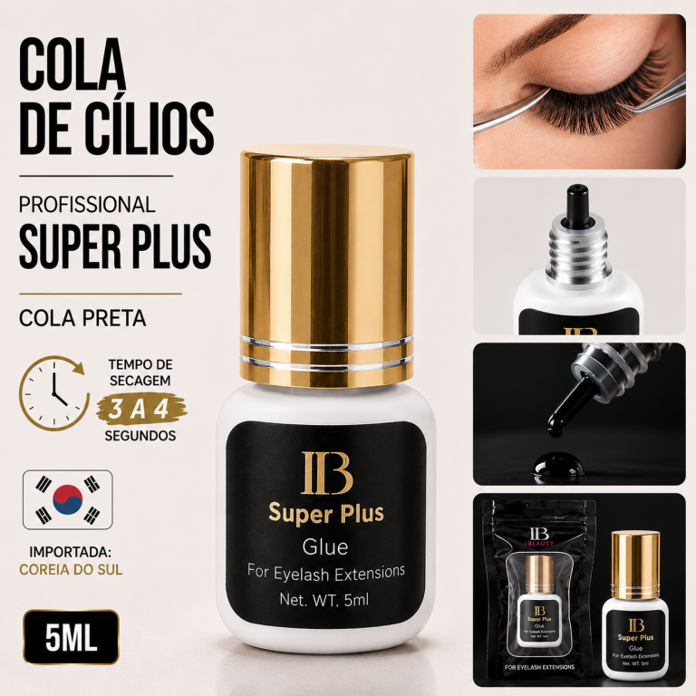 COLA DE CÍLIOS FIO A FIO PROFISSIONAL SUPER PLUS 5 ML