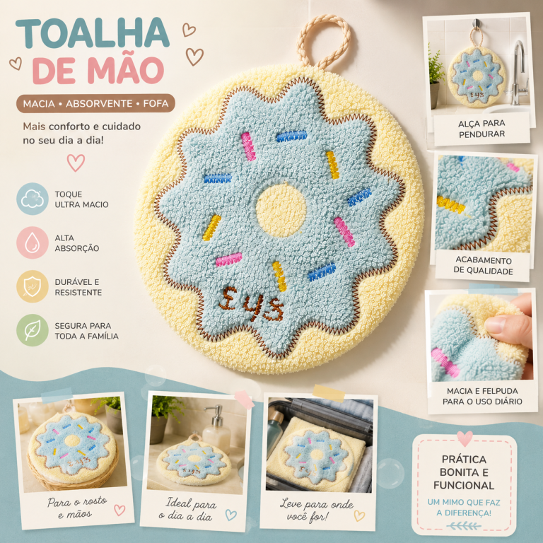 TOALHA DE MÃO PANO 18 CM