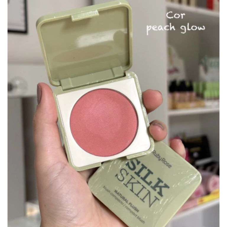 BLUSH COMPACTO SILK SKIN RUBY ROSE 6,5G BOX COM 24 UN