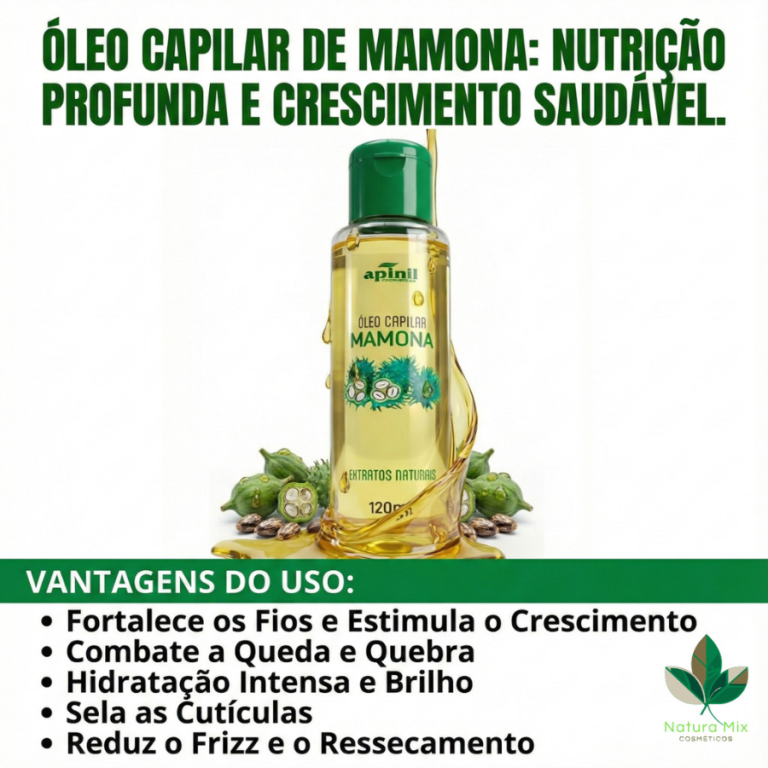 ÓLEO CAPILAR MAMONA APINIL 120 ML