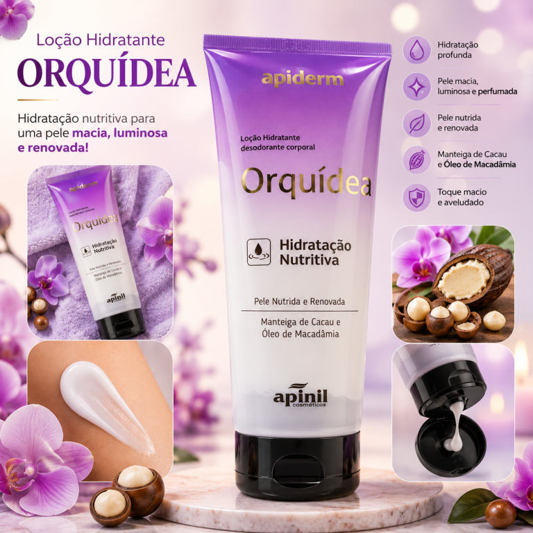 LOÇÃO HIDRATANTE CORPORAL ORQUÍDEA APINIL 190G