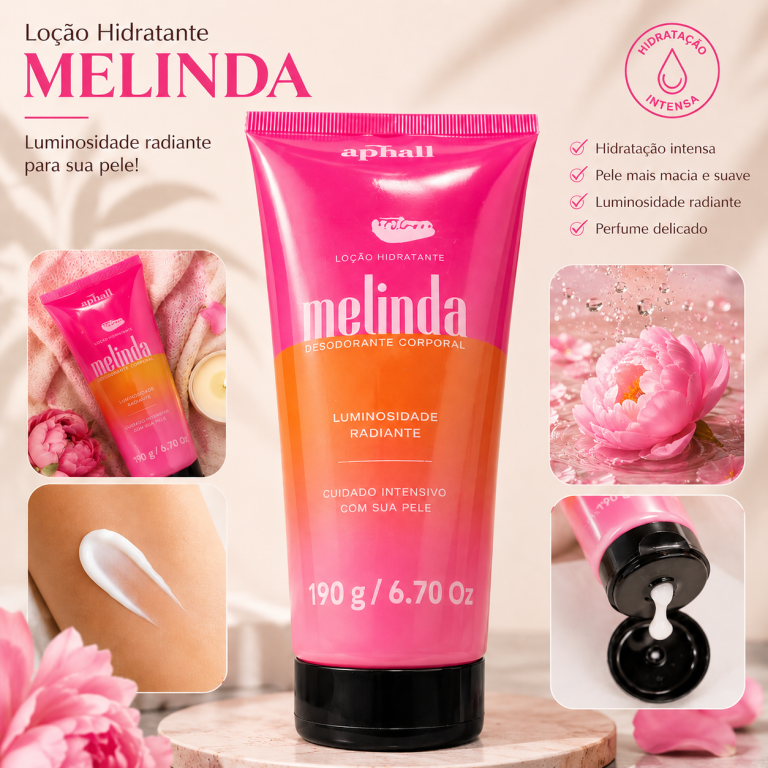 LOÇÃO HIDRATANTE CORPORAL MELINDA APINIL 190G