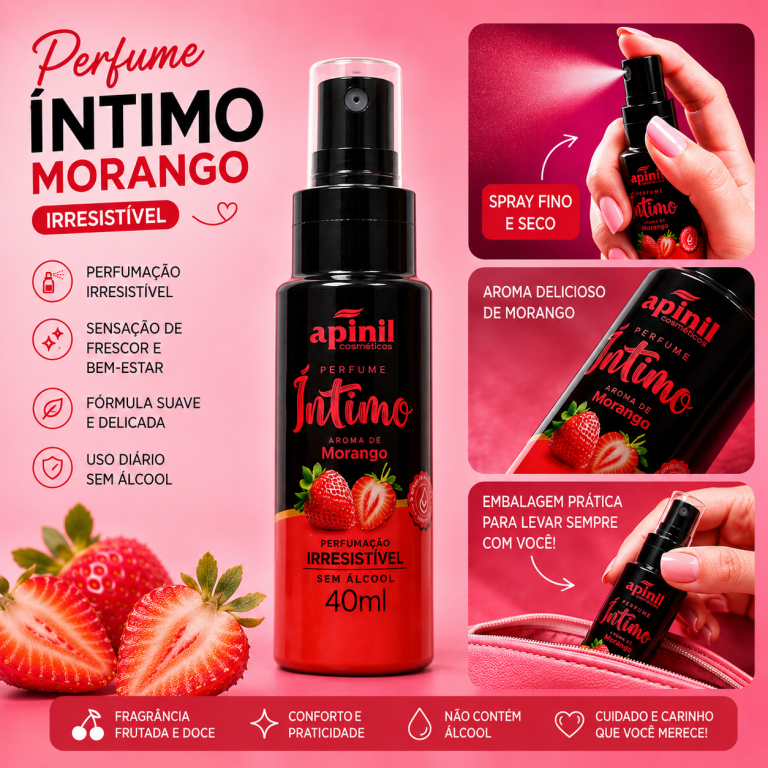 PERFUME ÍNTIMO MORANGO APINIL 40 ML