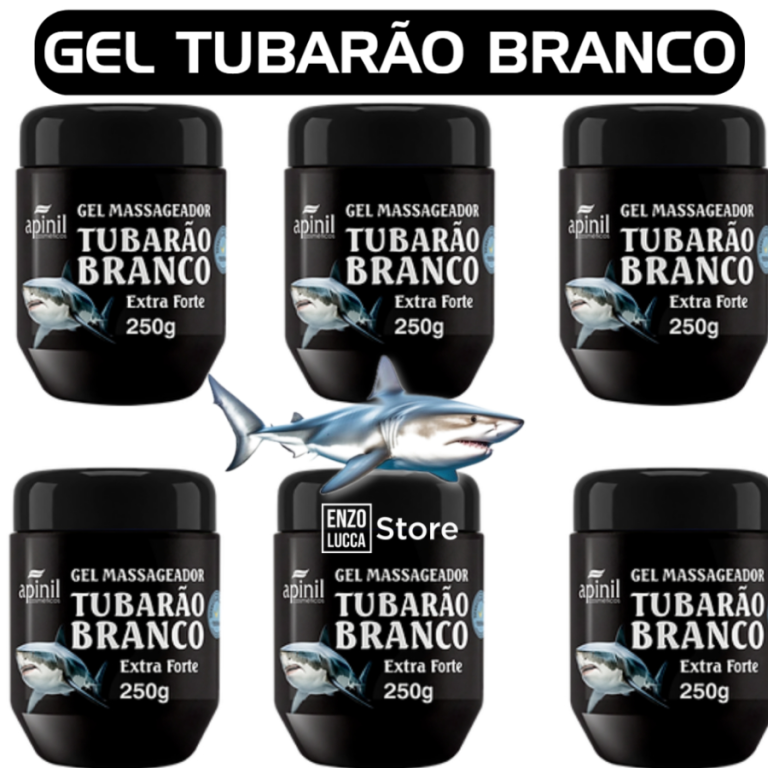 GEL MASSAGEADOR TUBARÃO BRANCO APINIL 250G