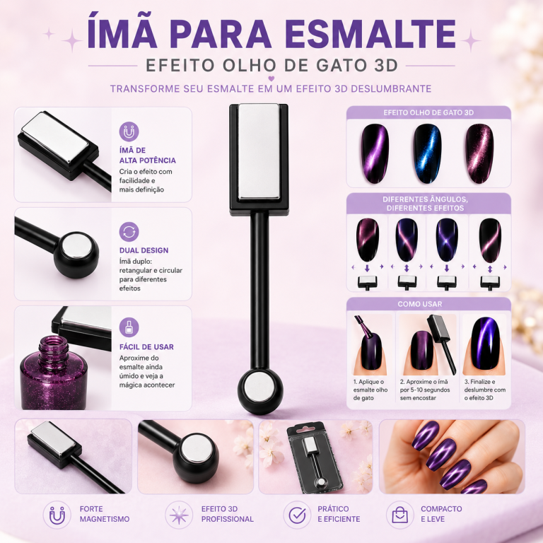 ÍMÃ MAGNÉTICO PARA ESMALTE