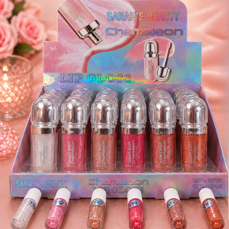 LIP GLOSS SARAH'S BEAUTY CHAMELEON 8,5 ML BOX COM 36 UN
