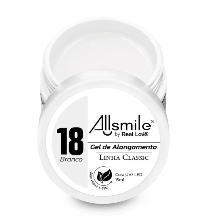 GEL ALLSMILE BRANCO 18 REAL LOVE 15ML