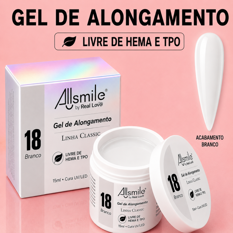 GEL ALLSMILE BRANCO 18 REAL LOVE 15ML
