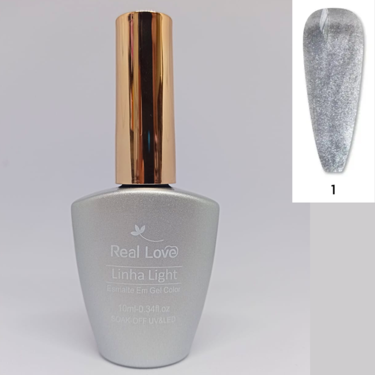 ESMALTE EM GEL COLOR 10ML COR 001 F REAL LOVE