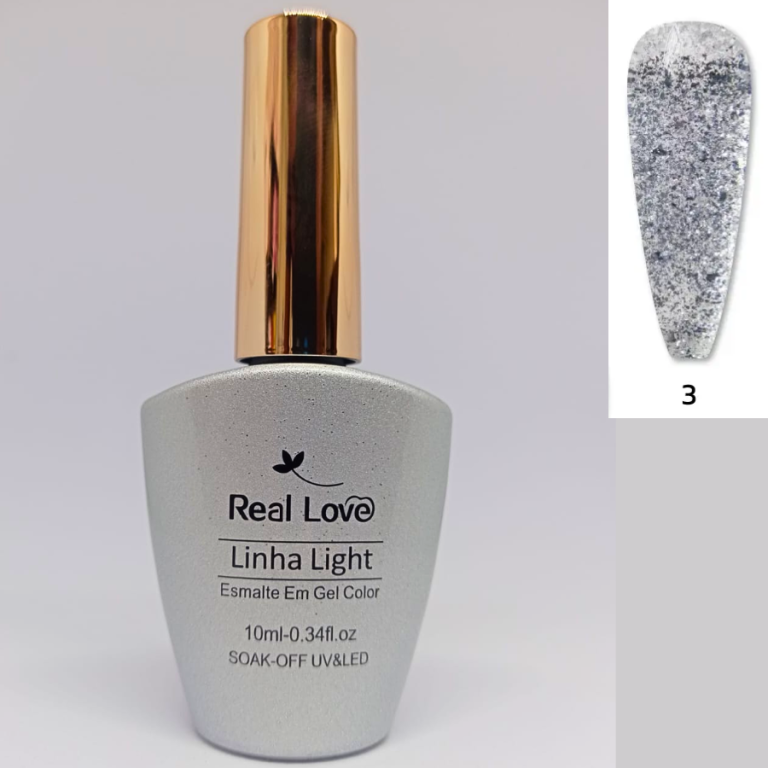 ESMALTE EM GEL COLOR 10ML COR 003 F REAL LOVE