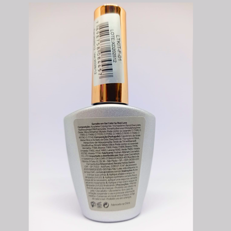 ESMALTE EM GEL COLOR 10ML COR 003 F REAL LOVE