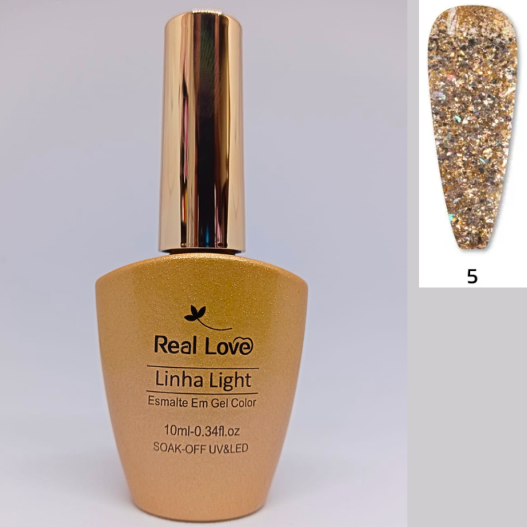 ESMALTE EM GEL COLOR 10ML COR 005 F REAL LOVE