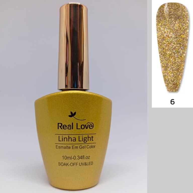 ESMALTE EM GEL COLOR 10ML COR 006 F REAL LOVE