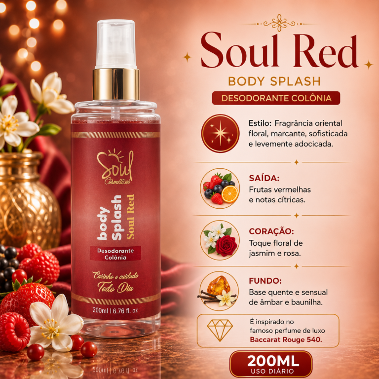 BODY SPLASH RED SOUL 200 ML
