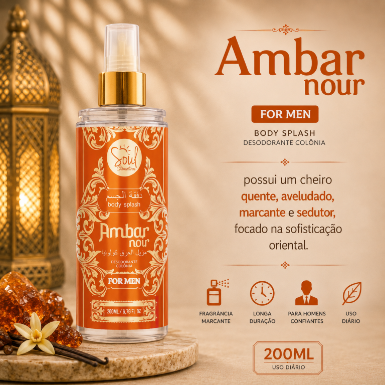 BODY SPLASH AMBAR FOR MEN SOUL 200 ML