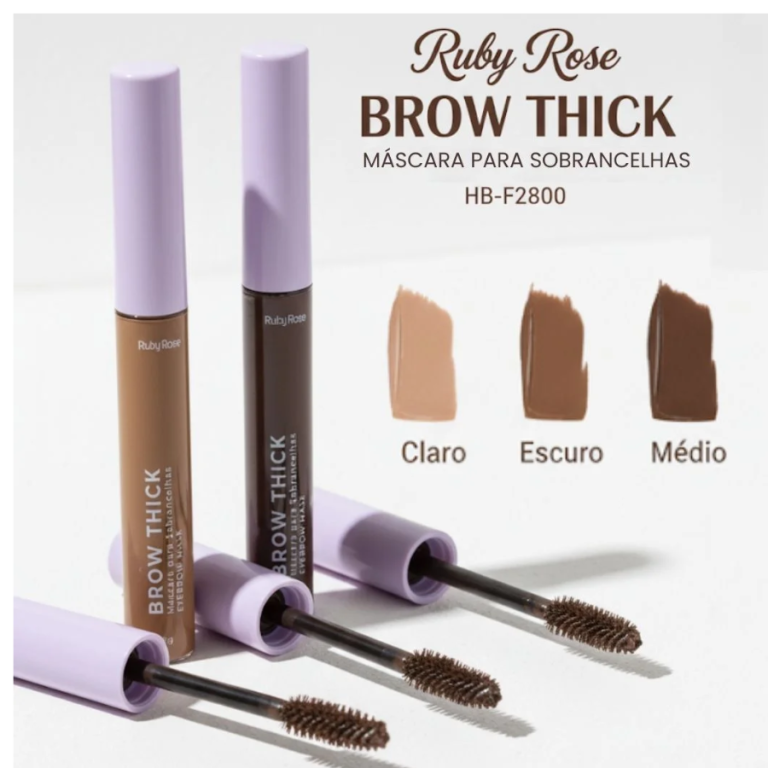 MÁSCARA PARA SOBRANCELHAS BROW THICK RUBY ROSE BOX COM 36UN