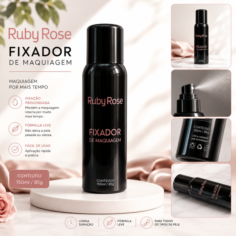 FIXADOR DE MAQUIAGEM RUBY ROSE 150 ML