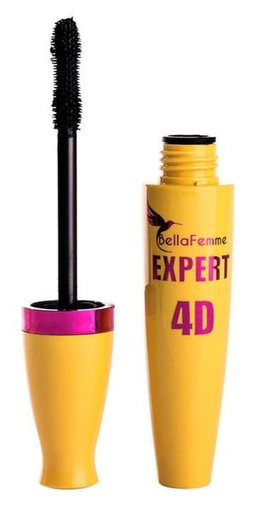 MÁSCARA DE CÍLIOS 4D MAIS VOLUME BELLA FEMME 15ML BOX COM 12 UN
