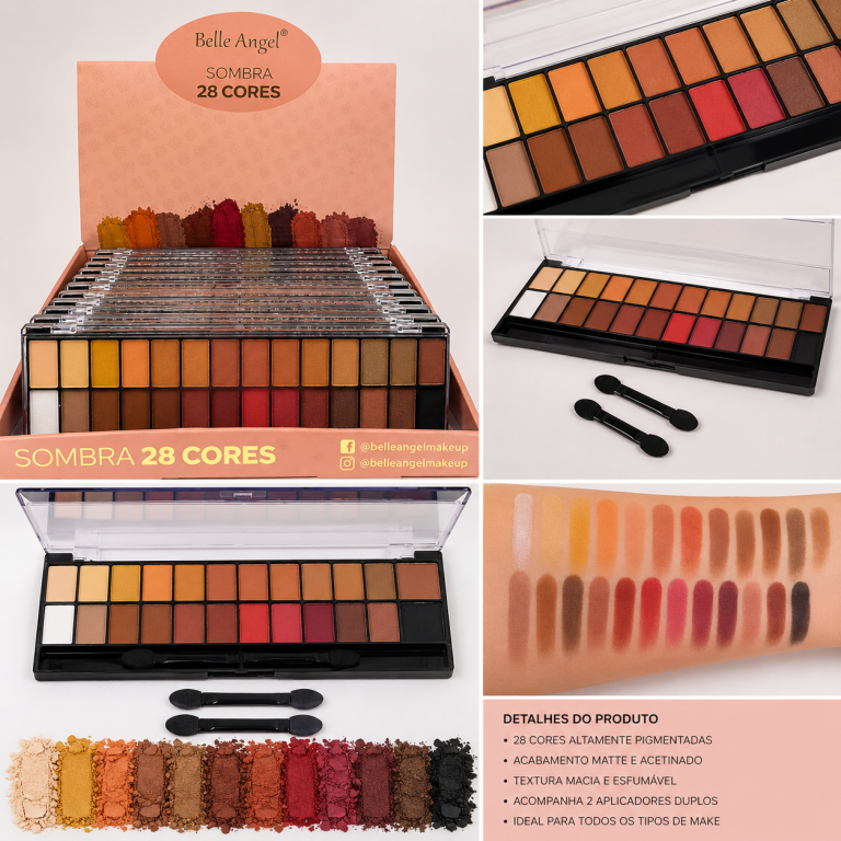 PALETA BELLE ANGEL 28 CORES BOX COM 12 UN