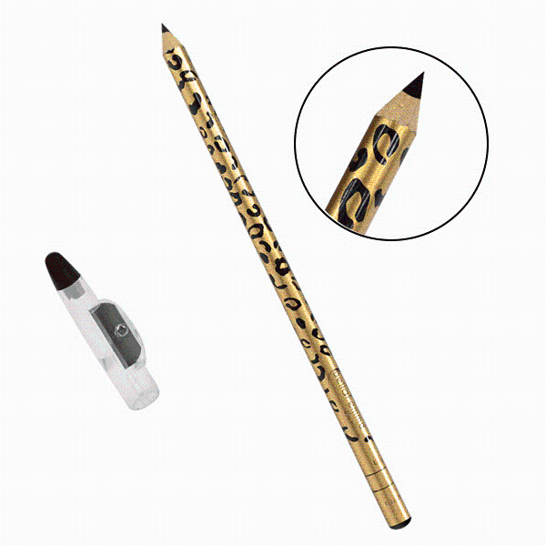 LÁPIS DE OLHO PRETO COM APONTADOR ONÇA BELLA FEMME BOX COM 12 UN