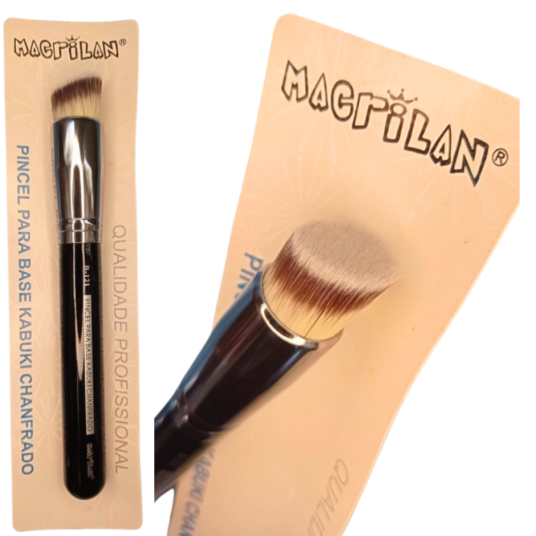 PINCEL PARA BASE E CORRETIVO KABUKI CHANFRADO MACRILAN