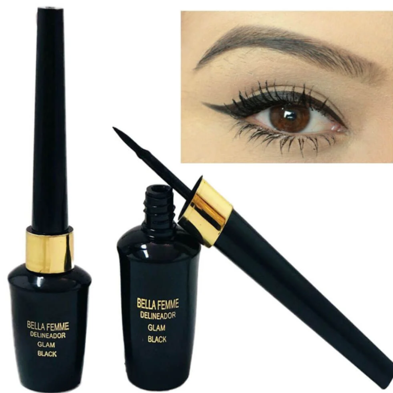 DELINEADOR LÍQUIDO PRETO GLAM BELLA FEMME BOX COM 24 UN
