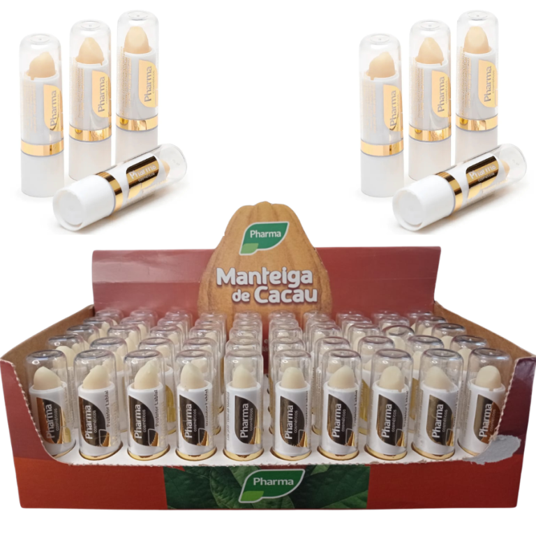 BATOM MANTEIGA DE CACAU PHARMA BOX COM 50 UN