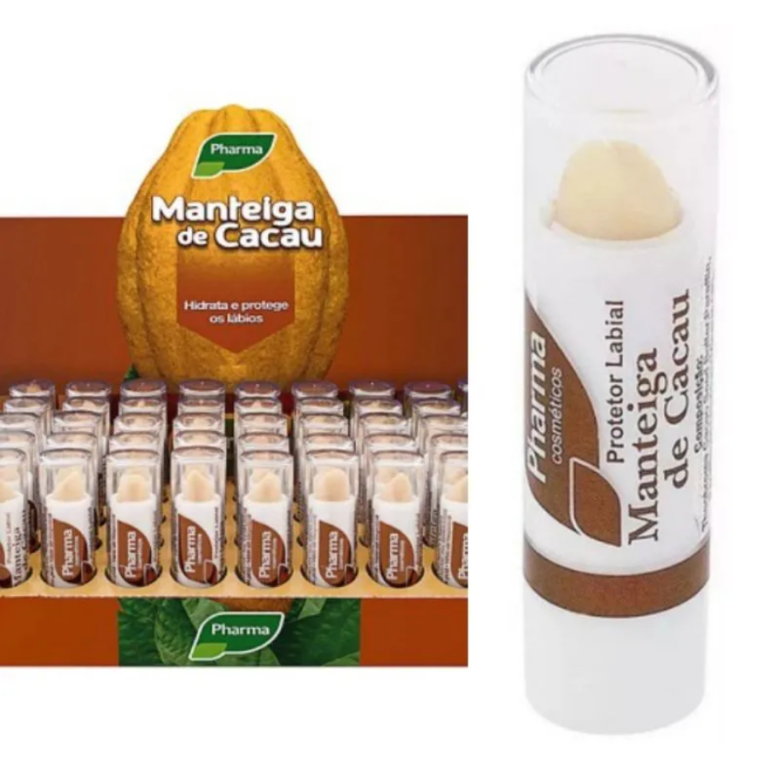 BATOM MANTEIGA DE CACAU PHARMA BOX COM 50 UN