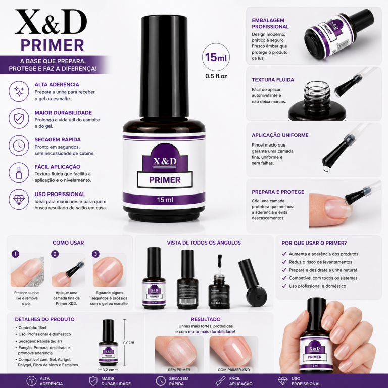 PRIMER COM ÁCIDO 15ML X&D