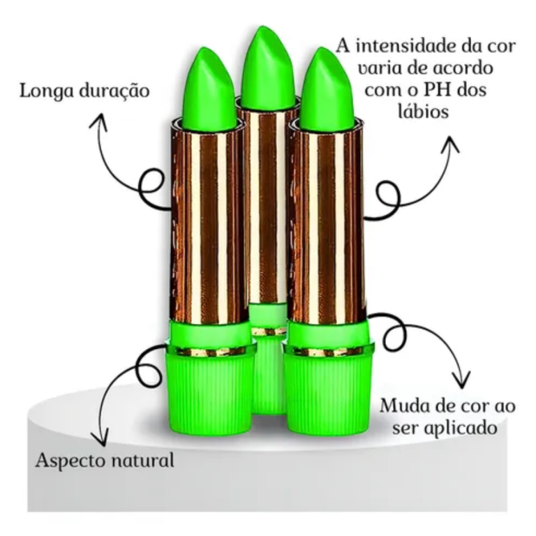 BATOM MÁGICO VERDE BELLA FEMME 3,4G BOX COM 12 UN