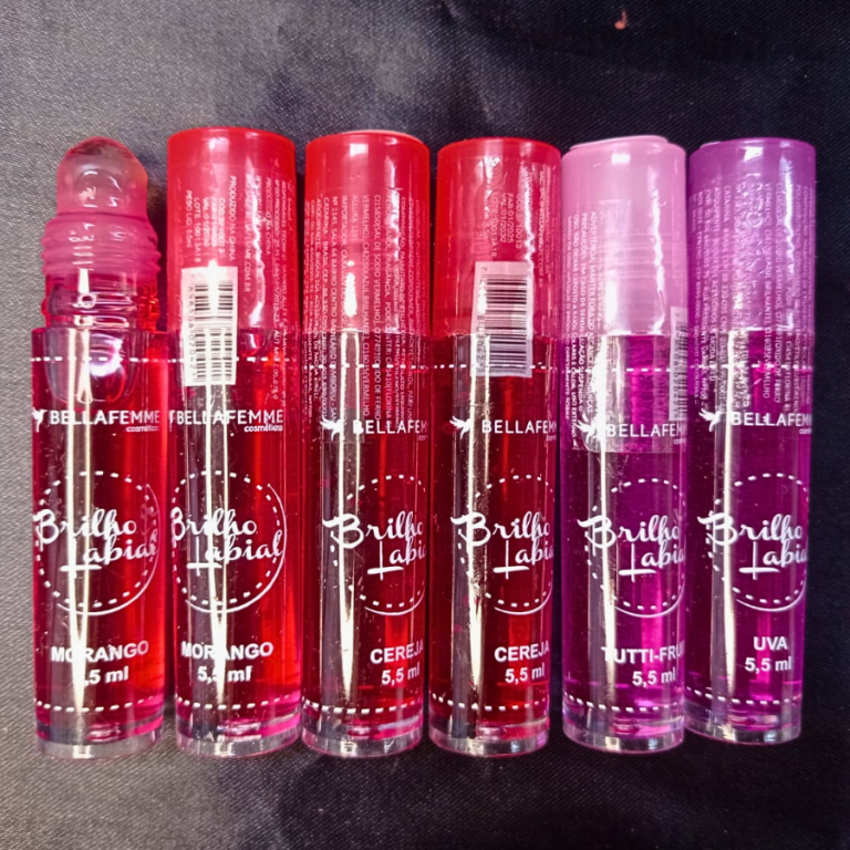 BRILHO LABIAL ROLLON FRUTAS BELLA FEMME BOX COM 36 UN