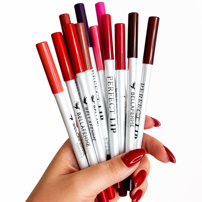 LÁPIS LABIAL PERFECT LIP 12 CORES BELLA FEMME BOX COM 96 UN