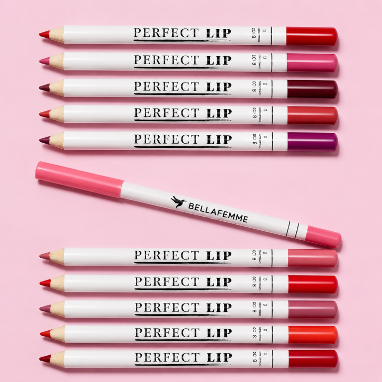 LÁPIS LABIAL PERFECT LIP 12 CORES BELLA FEMME BOX COM 96 UN