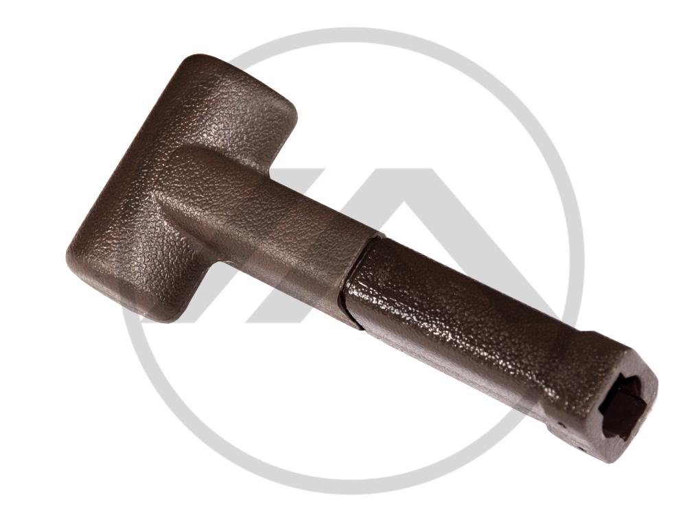 PUNHO ''T'' VALVULA MANETIM MARRON