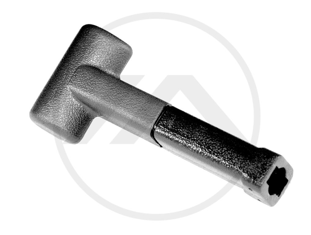 PUNHO ''T'' VALVULA MANETIM PRETO