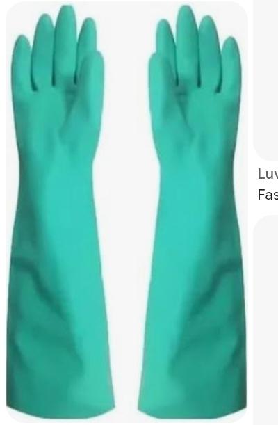 LUVA NITRILICA SANRO  CANO LONGO  M