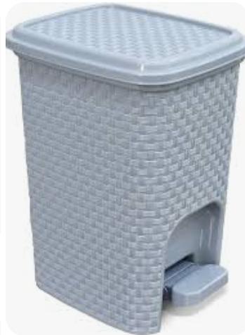 LIXEIRA RATAN7 L CINZA