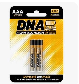 PILHA DNA ALC PALITO AAA C/2 UNID