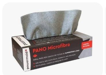 MICROFIBRA  NA CAIXA C/ 20 PEÇAS  20X20 CINZA